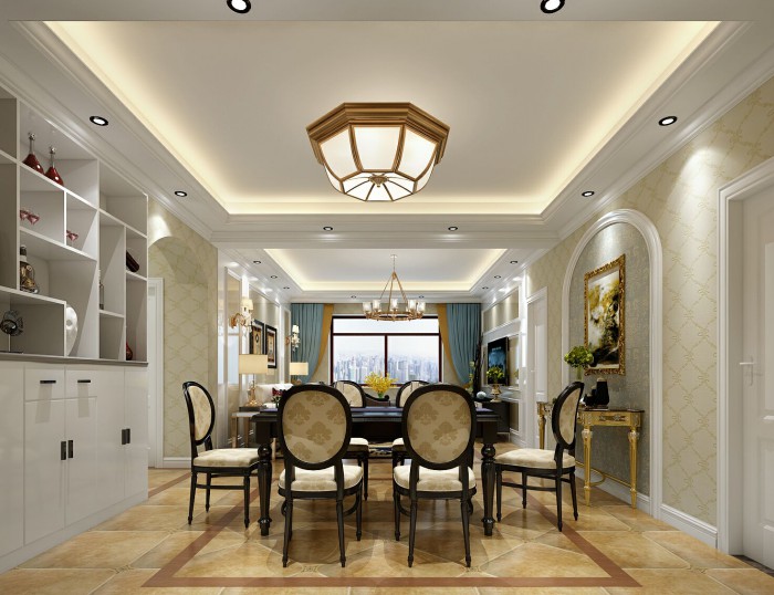 【振華海濱假日】122平米經(jīng)典歐式風(fēng)格效果圖